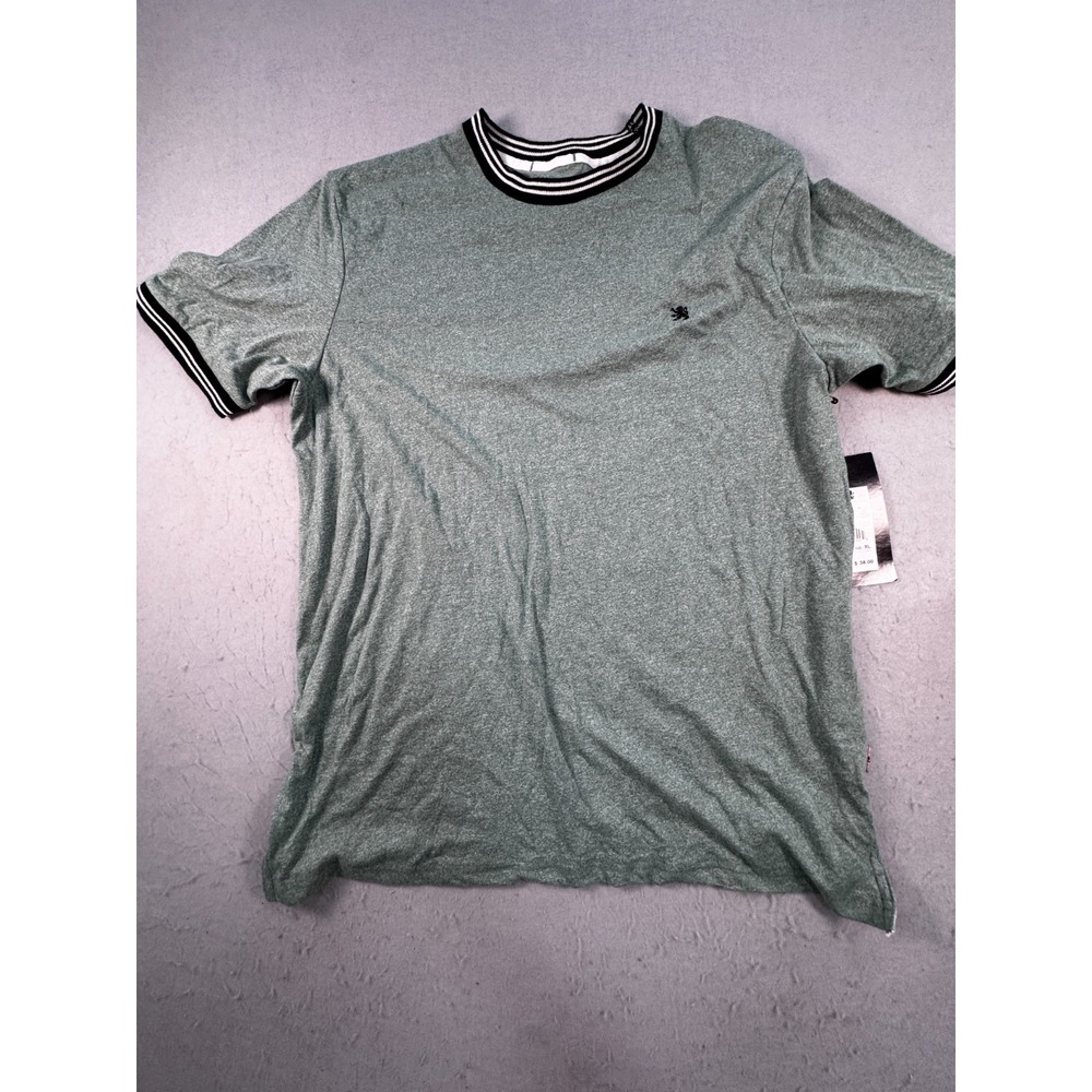 Lions Crest By English Laundry Ringer T-Shirt Mens XL Sage TT9AB28SWG